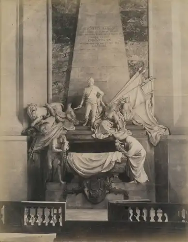 Foto Strasbourg Straßburg Elsass Bas Rhin, Monument du Marechal Maurice de Saxe, Eglise Saint Thomas