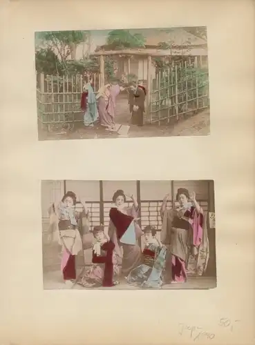 Foto Japan, Einheimische Frauen, Gartenpartie, Gruppenbild