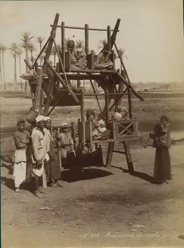 Foto Ägypten, Amusements des Arabes en Egypte, Karussell