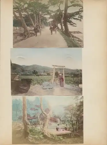 Ak Nagasaki Präfektur Nagasaki Japan, Vornehme Prostituierte, Rikschafahrer, Stadtansicht, Boot