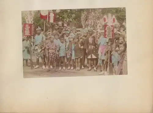 Kabinett Foto Kinder in traditioneller japanischer Tracht