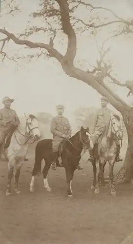 Foto Namibia, DSWA, Mitglieder der Kolonialen Schutztruppe zu Pferd