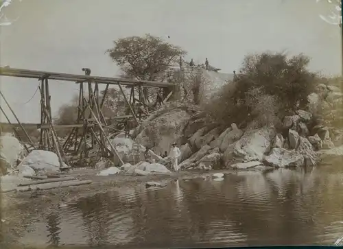 Foto Windhuk Namibia, DSWA, Brücke im Bau