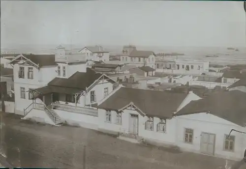 Foto Lüderitz Namibia, DSWA, Teilansicht von der Stadt, Hafenpartie