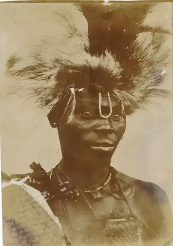 Foto DSW Afrika Namibia, ca 1900 - 1904, Afrikanischer Häuptling, Portrait