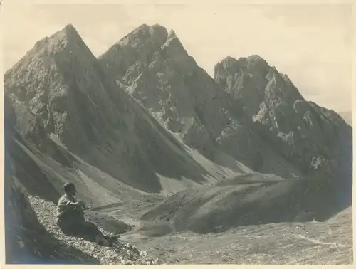 Foto Lienz in Tirol, Laserzgebiet, Gebirgspartie, Bergsteiger