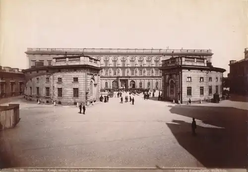 Foto Stockholm Schweden, Kongl. Slottet, Yttre Borggarden