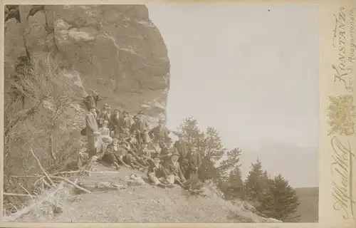 Foto Kanton Sankt Gallen Schweiz, Turnverein auf dem Pizalun, Fotograf Alfred Wolf, Konstanz