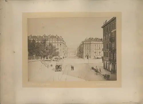 Foto Genève Genf Schweiz, um 1880, Rue du Mont Blanc, Atelier F. Charnaux
