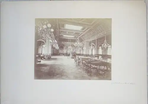 Foto Monte Carlo Monaco, um 1870, Casino, Spielsaal