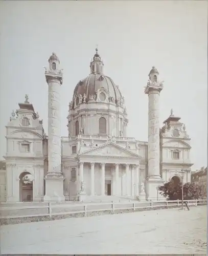 Foto Wien 1 Innere Altstadt, um 1870, Karlskirche