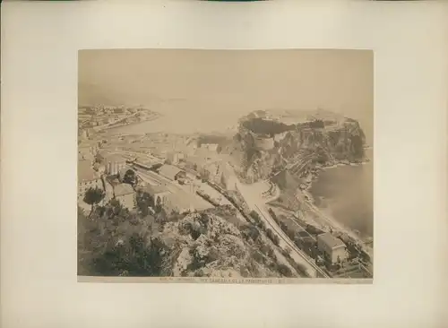Foto Monte Carlo Monaco, um 1870, Vue Generale de la Principaute