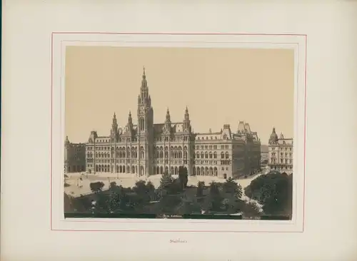 Foto Wien 1 Innere Altstadt, um 1870, Rathaus