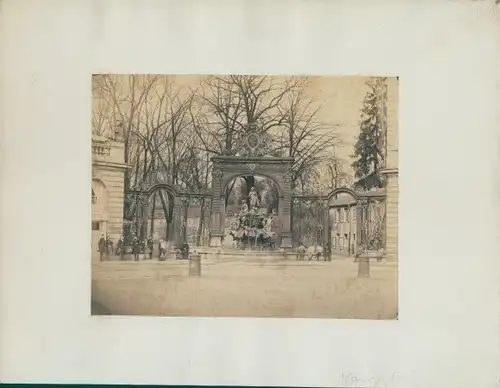 Foto Nancy Meurthe et Moselle, um 1870, Place Stanislas Brunnen