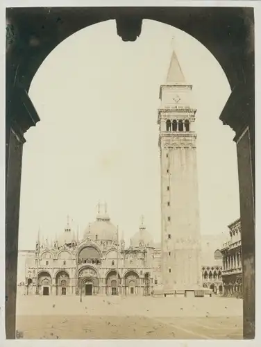 Foto Venezia Venedig Veneto, um 1865, Markusdom