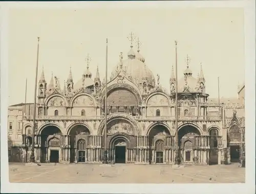 Foto Venezia Venedig Veneto, um 1865, Markusdom