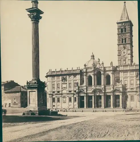 Foto Roma Rom Lazio, um 1880, Basilica Papale di Santa Maria Maggiore