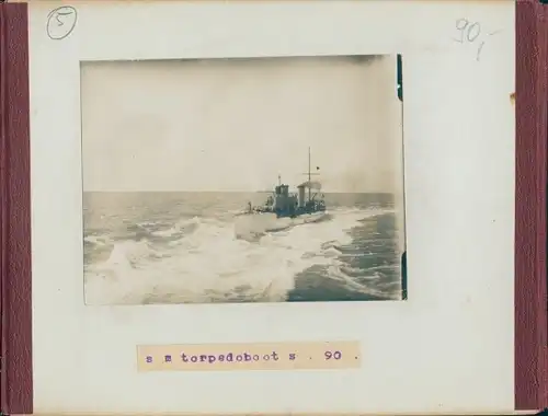 Foto Nanking China, Boxeraufstand, um 1900, Geisterallee, Kaisergräber, Rücks.: SM Torpedoboot S 90