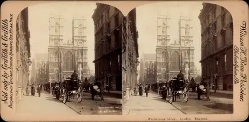 Stereo Foto London City England, Westminster Abbey