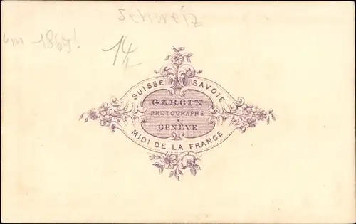 CdV Lausanne Kanton Waadt, um 1870, Vue generale