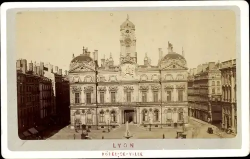 CdV Lyon Rhône, um 1870, Hotel de Ville