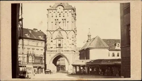 CdV Praha Prag Tschechien, um 1870, Pulverturm