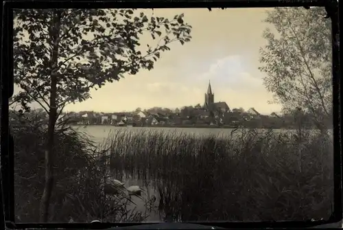 Foto Barlinek Berlinchen Neumark Ostbrandenburg, Stadtpanorama vom Seeufer