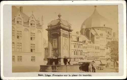 Foto Liège Lüttich Wallonien, Fontaine sur la place du marche