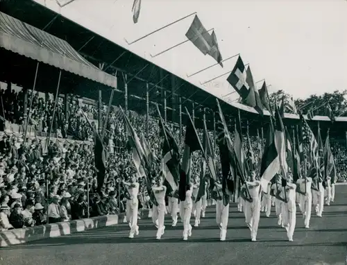 Foto Stockholm Schweden, Feierliche Eröffnung der Lingiade 1939