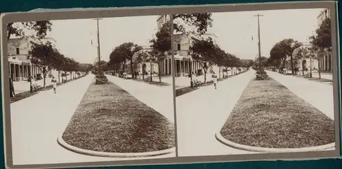 Stereo Foto Havanna Habana Kuba, Promenade Pablo, Weltreise 1914