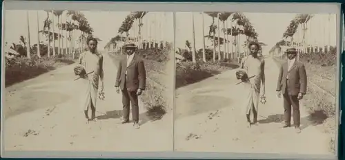 Stereo Foto Barbados, Einheimische, Eremit, Wanderprediger, Weltreise 1914