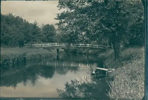 Foto Drawsko Pomorskie Dramburg Pommern, Dragebrücke im Hain