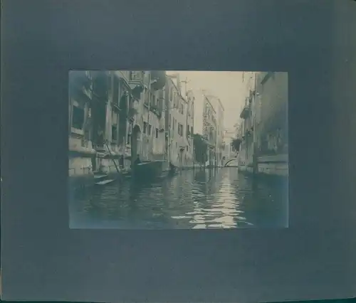 Foto Venezia Venedig Veneto, 1911, Kanäle, Gondel