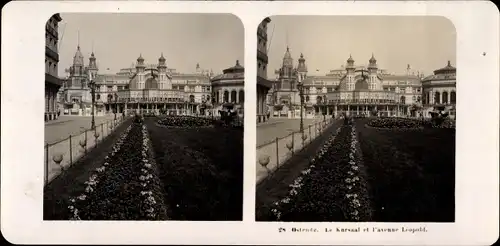 Stereo Foto Ostende Westflandern, Le Kursaal, avenue Leopold