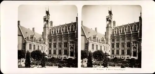 Stereo Foto Bruges Brügge Flandern Westflandern, L'Hotel Granthuyse