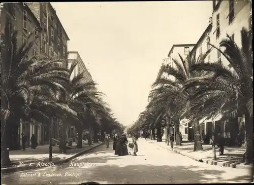 Foto Ajaccio Corse du Sud, Hauptstraße, Lehnert & Landrock No. 8