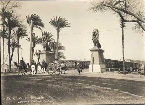 Foto Cairo Kairo Ägypten, Nilbrücke, Lehnert & Landrock No. 131