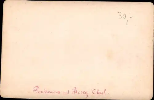 Foto Pontresina Kanton Graubünden Schweiz, Roseg Thal, Panorama