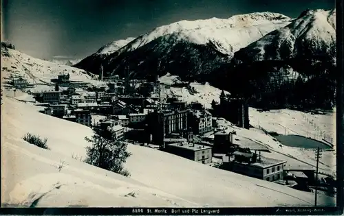 Foto Sankt Moritz Bad Kanton Graubünden, Gesamtansicht, Piz Languard