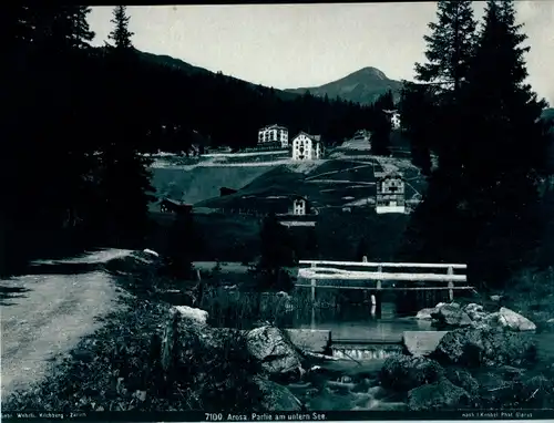 Foto Arosa Kanton Graubünden Schweiz, Partie am unteren See