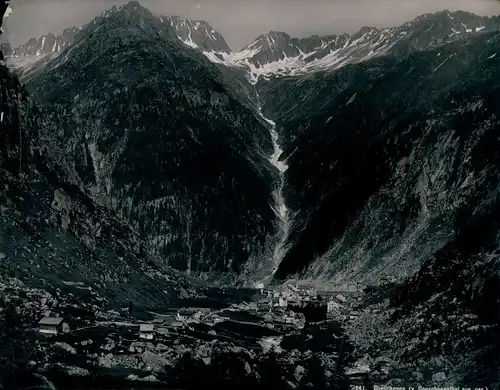 Foto Göschenen Kanton Uri, Gesamtansicht vom Göschenental