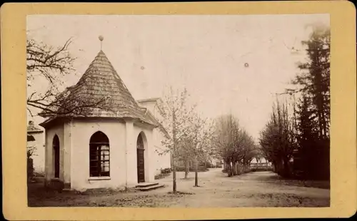CdV Długopole Zdrój Bad Langenau Bystrzyca Kłodzka Habelschwerdt, um 1875, Trinkhalle