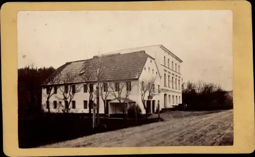 CdV Długopole Zdrój Bad Langenau Bystrzyca Kłodzka Habelschwerdt, um 1875, Gehöft, Zum Rosengarten