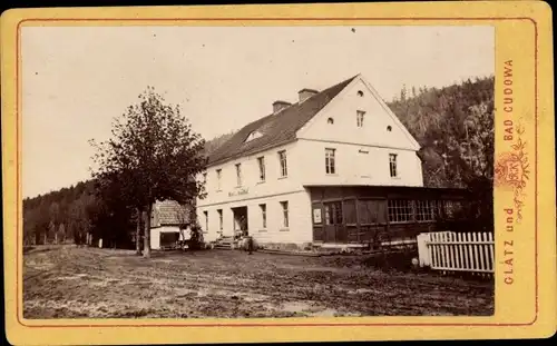 CdV Długopole Zdrój Bad Langenau Bystrzyca Kłodzka Habelschwerdt Niederschlesien, um 1875, Annahof