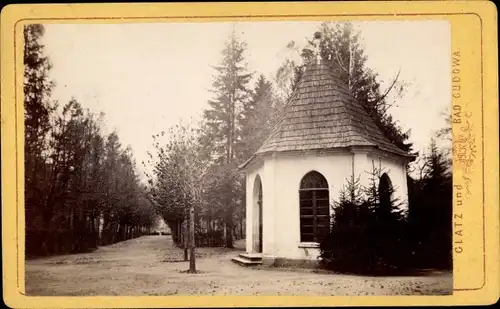 CdV Długopole Zdrój Bad Langenau Bystrzyca Kłodzka Habelschwerdt, um 1875, Trinkhalle