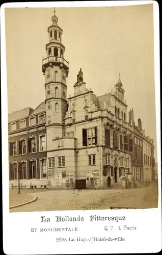 Foto Den Haag Südholland Niederlande, Hotel de Ville, Rathaus, 1882