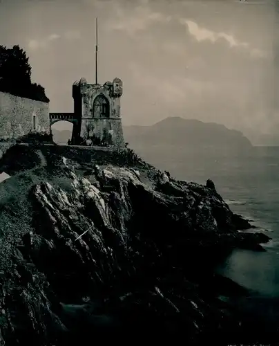 Chromotypie Nervi Genova Genua Liguria, Turm