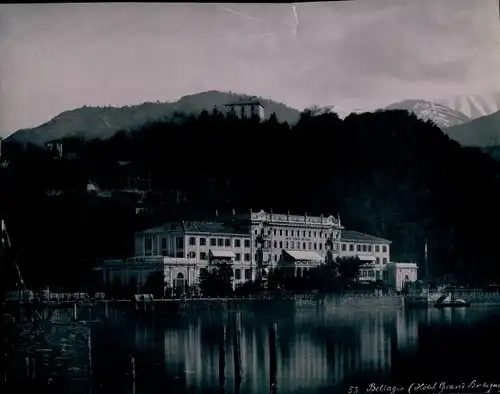 Chromotypie Bellagio Lago di Como Lombardia, Hotel Grand Bretagne