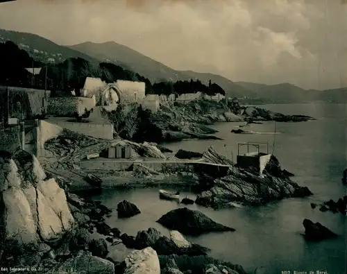 Chromotypie Nervi Genova Genua Liguria, Rivage