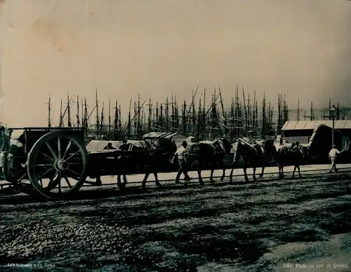Chromotypie Genova Genua Liguria, Etude au Port